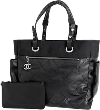 Chanel Pre-owned Tote Bags, female, Black, Size: ONE SIZE Pre-owned Vintage Tote Bag