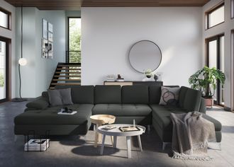 Sit&more Wohnlandschaft »Latigo U-Form« mit Mega-Recamiere, wahlweise mit Bettfunktion und Bettkasten