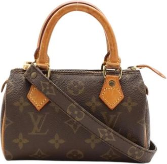 Louis Vuitton Pre-owned Mini Speedy - Dames - Vintage Mini Tas - Bruin - ONE Size - Vintage