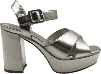 Jeffrey Campbell Womens Amma Platform Heels In Silver