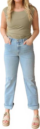Eunina Jeans Codi Super High Rise Dad Jeans In Fanatic