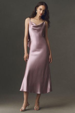 BHLDN Blair Cowl-Neck Slip Maxi Dress