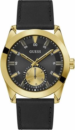 Guess Horloges - Heren - Accessoires - Geel - Maat: ONE Size Leer