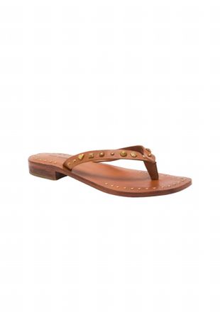 Free People Womens Tide Flip Flop Sandals In Luggage Leather