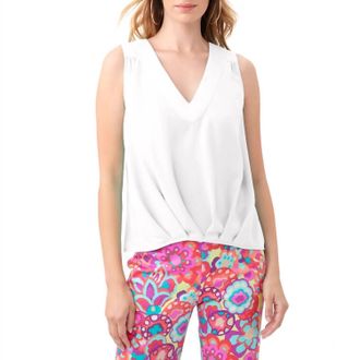 Trina Turk Brunella Sleeveless Top In White