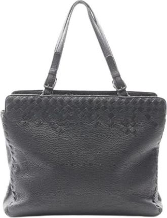 Bottega Veneta Pre-owned Handbags, female, Black, Size: ONE SIZE Pre-owned Vintage Shoulder Bag