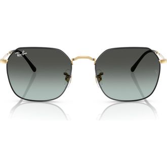 Ray-Ban 55mm Gradient Geometric Sunglasses in Black Gradient at Nordstrom