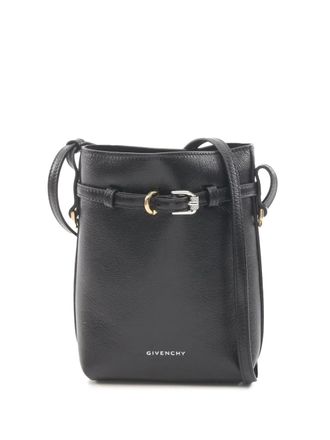 Givenchy 2000-2025 leren Voyou Phone Pouch crossbodytas - Zwart