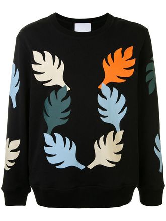 Ports V Maglione con stampa - Nero