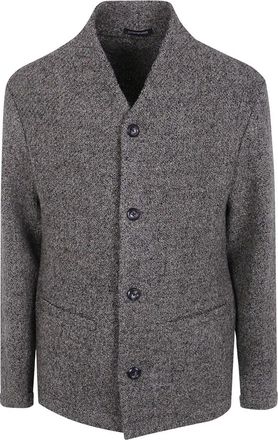Emporio Armani Blazer met sjaalkraag - Heren - Blazers - Grijs - L - Wol - Jassen