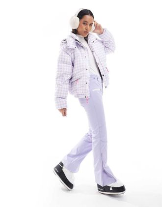 OOSC Pantaloni da sci chic color lavanda-Viola