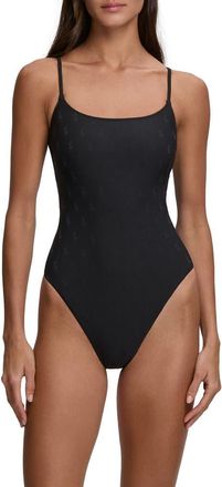 Polo Ralph Lauren Kennedy One-Piece Swimsuit in Black at Nordstrom, Size X-Large