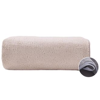 OEM Toalla De Ba&ntilde;o De Terciopelo Suave Y Absorbente - Color Camel Claro