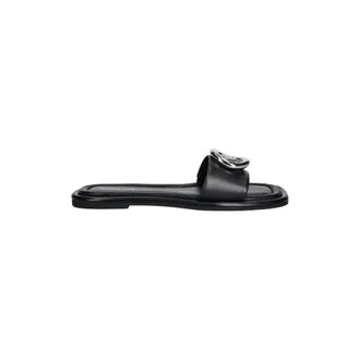 Michael Kors Schoenen, Dames, Zwart, 37 EU, Leer, Milan Slide