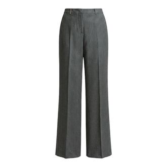 PESERICO Wide Broeken - Dames - Broeken - Grijs - Maat: XS