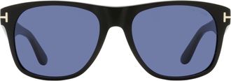 Tom Ford TF1284 Acetate with Gold T-Bar Sunglasses - Black