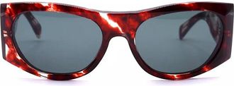Celine Tortoiseshell Frame Sunglasses - Red