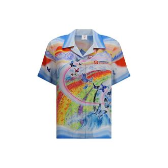 Casablanca Multicolor Silk Pattern Womens Shirt