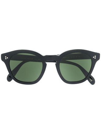 Oliver Peoples Occhiali da sole tondi - Nero