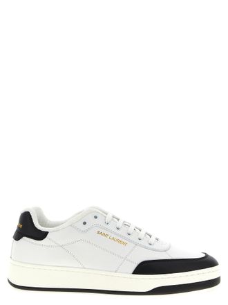 Saint Laurent Bicolor Calfskin Low Top Mens Sneakers