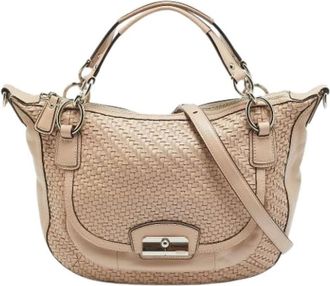 Coach Pre-owned Handbags, female, Pink, Size: ONE SIZE Pre-owned Leather Tote