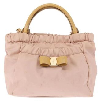 Ferragamo Pre-owned Nylon Handtas - Dames - Pre-owned - Roze - Maat: ONE Size Nylon