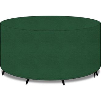 Elle Funda Resistente Para Mesa Redonda, Fabricada En Tejido Oxford 600d Impermeable, Resistente Al Viento Y A Los Rayos Uv, Para Muebles De Jard&iacute;n, Color 
