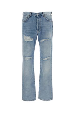 Acne Studios Sky Blue Relaxed Fit Distressed Jeans