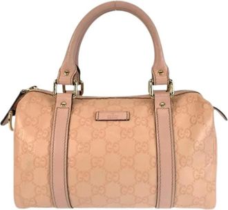 Gucci Pre-owned Handbags, female, Pink, Size: ONE SIZE Pre-owned Guccissima Leather Handbag