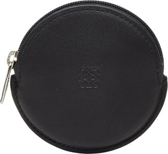 Loewe Black Leather Coin Purse/Coin Case (Pre-Owned)