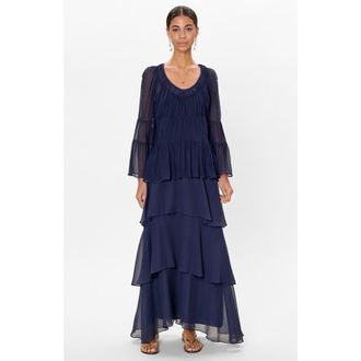 Rebecca Taylor Skye Blouse in Maritime Blue at Nordstrom, Size X-Small