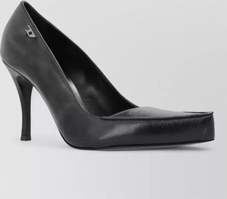 Diesel leather high-heel pumps