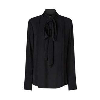 Pinko Pinko - Brunnera Blusa - Dames - Blouses & Shirts - Zwart - Maat: S Viscose
