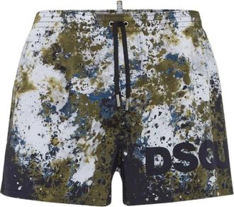 Dsquared2 Camouflage Shorts voor Mannen - Heren - Strandmode - Veelkleurig - 2XL - Badmode