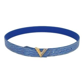 Louis Vuitton Pre-owned Belts, female, Blue, Size: ONE SIZE Pre-owned Epi Leather Belt