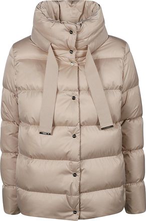 Herno Down Cape Quilted Polyester Cape