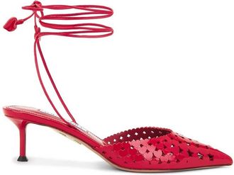 Aquazzura Amourose 50 Leather Pumps