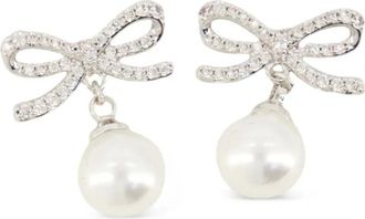 Self Portrait Orecchini pendenti con fiocco - Argento