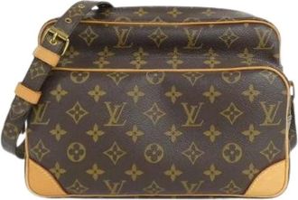 Louis Vuitton Pre-owned Cross Body Bags, male, Brown, Size: ONE SIZE Pre-owned Monogram Nile Shoulder Bag