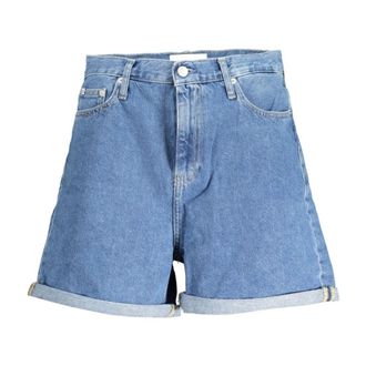 Calvin Klein Dames, Korte broeken, Blauw, Maat: W27 Katoen