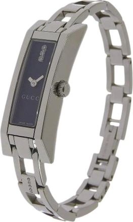 Gucci Pre-owned Watches, female, Black, Size: ONE SIZE Pre-owned Stainless Steel Watch