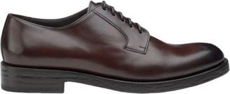 Doucal's Stringata Derby - Heren - Nette schoenen - Bruin - 39 EU - Leer - Schoenen
