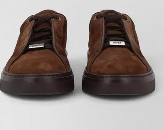 HUGO BOSS calf leather low-top sneakers