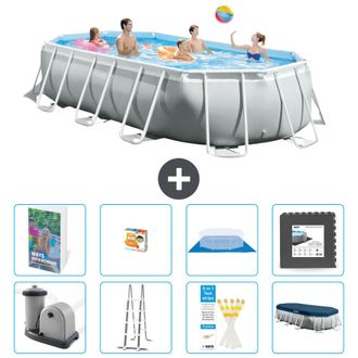 Intex Piscina Prism Frame Oval - 503x274x122 Cm - 9-piezas S525