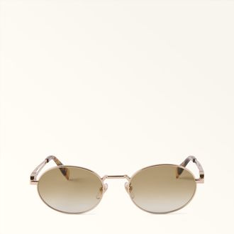 Furla Occhiali Da Sole Color Gold Oro Metallo Donna