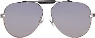 Philipp Plein Smoke Shield Gold Pilot Mens Sunglasses SPP048M 0K07 62