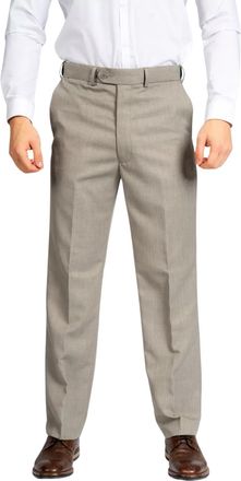 Generic Mens 25 Length Summer Mens Trousers SELF Adjusting Flexible Waist Light Weight Trousers (Beige, 32)