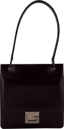 Gucci Gucci Vintage Leren Schoudertas Vierkante G