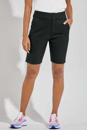Coolibar Womens V-Neck Shorts - UPF 50+ Sun Protection - Valorus in Black at Nordstrom, Size 10