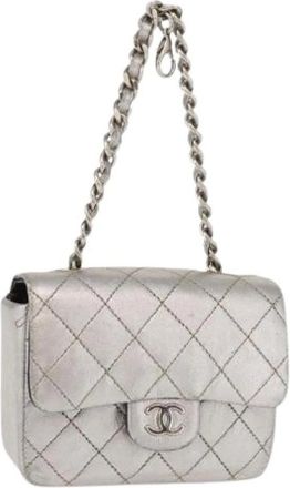 Chanel Pre-owned Mini Bags, female, Gray, Size: ONE SIZE Pre-owned Mini Bag